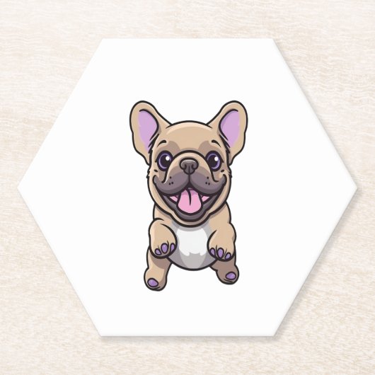 Lilac French Bulldog Untersetzer (Vorderseite)