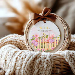 Lilac Fresh Off the Market Bridal Shower Thank You Runder Aufkleber