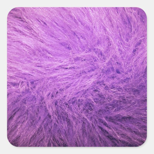 Lilac Fur Quadratischer Aufkleber (Vorderseite)