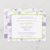 Lilac ~ Garden Babydusche Einladung (Vorne/Hinten)