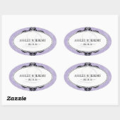 Lilac Gastgeschenk Hochzeit Stickers (Blatt)