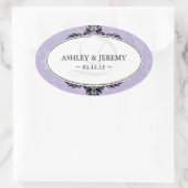 Lilac Gastgeschenk Hochzeit Stickers (Tasche)