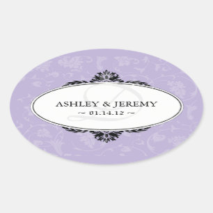 Lilac Gastgeschenk Hochzeit Stickers
