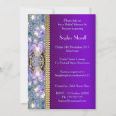 Lilac Geo Dragonfly Magic Bridal Dusche Einladung (Rückseite)