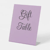 Lilac Gift Table Sockelschild (Vorderseite)