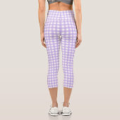 Lilac Gingham Capri Leggings (Rückseite)