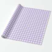Lilac Gingham Geschenkpapier (Ungerollt)