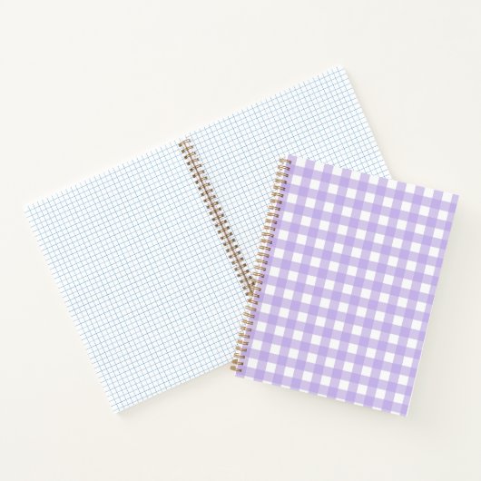 Lilac Gingham Notebook Notizblock (Innenseite)