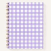 Lilac Gingham Notebook Notizblock (Vorderseite)
