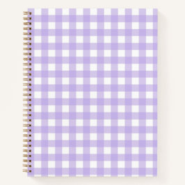 Lilac Gingham Notebook Notizblock