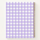 Lilac Gingham Notebook Notizblock (Rückseite)