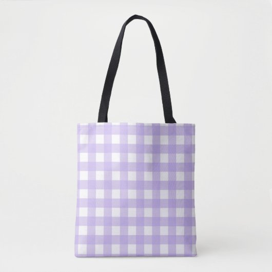 Lilac Gingham Tasche (Vorderseite)
