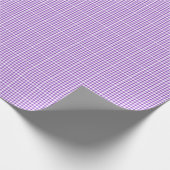 Lilac Gingham Wrapping Paper Geschenkpapier (Ecke)