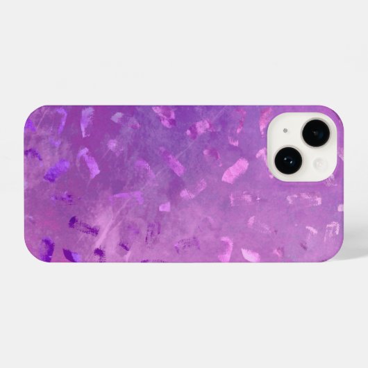 Lilac Glitzer iPhone Hülle (Rückseite (Horizontal))