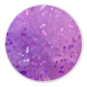Lilac Glitzer Keramikknauf (Vorderseite)