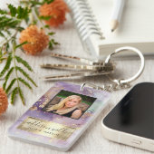 Lilac Glitzer Watercolor Imitate Gold Foil Salon I Schlüsselanhänger (Vorderseite rechts)