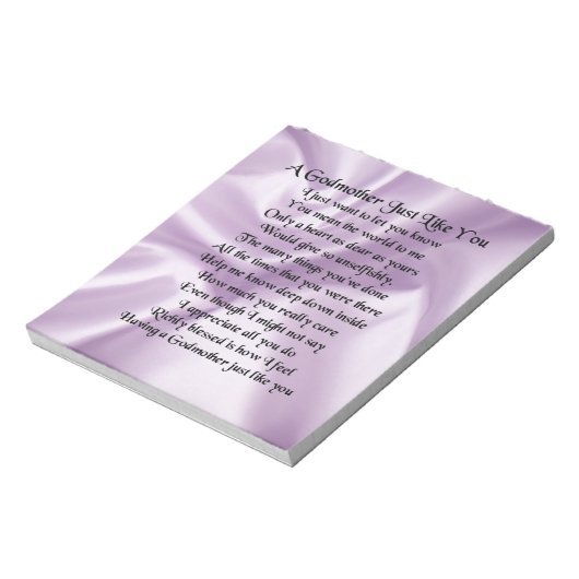 Lilac Godmutter Geem Notizblock (Rotiert)