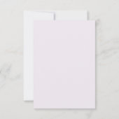 Lilac Gold Kranz Hochzeit Save The Date (Rückseite)