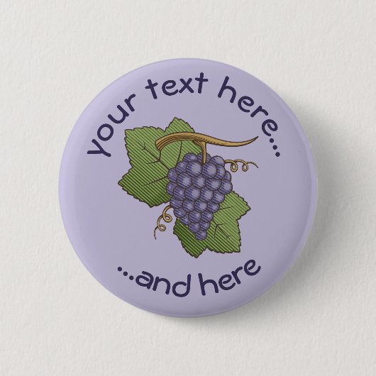 Lilac Grapes Button (Vorderseite)