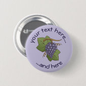 Lilac Grapes Button (Vorne & Hinten)