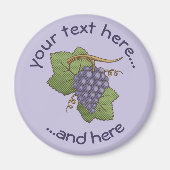 Lilac Grapes Magnet (Vorne)