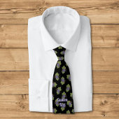 Lilac Grapes Pattern Krawatte