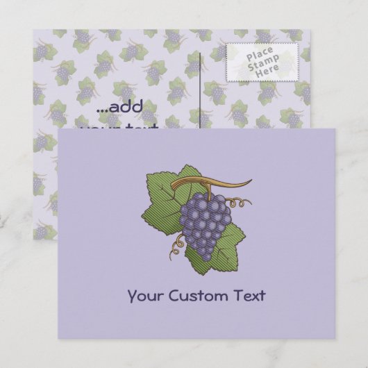 Lilac Grapes Postkarte (Vorne/Hinten)