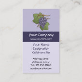 Lilac Grapes Vertikal Visitenkarte (Vorderseite)