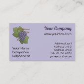 Lilac Grapes Visitenkarte (Vorderseite)