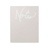 Lilac Gray Notepad (Lined) Notizblock (Rotiert)