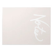 Lilac Gray Notepad (Lined) Notizblock (Vorderseite)