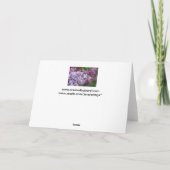 Lilac Greeting Card Karte (Rückseite)
