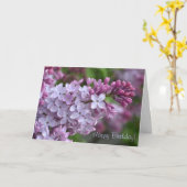 Lilac Greeting Card Karte (Gelbe Blume)