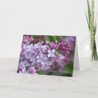 Lilac Greeting Card Karte