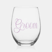 Lilac Groom Weinglas Ohne Stiel (Vorderseite)