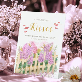 Lilac Guess How Many Kisses Fresh Market Bridal Sockelschild