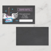 Lilac Guitar Rock a Bye Diaper Version 2 Begleitkarte (Vorne/Hinten)