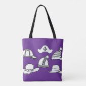 Lilac Hat Bag Fun Tote Tasche (Rückseite)