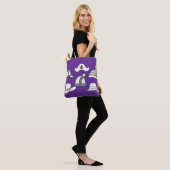 Lilac Hat Bag Fun Tote Tasche (Am Model)