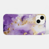Lilac Haze Marble iPhone Hülle (Rückseite (Horizontal))