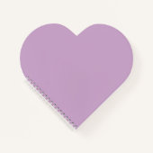 Lilac Heart Shaped Notebook Notizblock (Vorderseite)