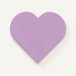 Lilac Heart Shaped Notebook Notizblock