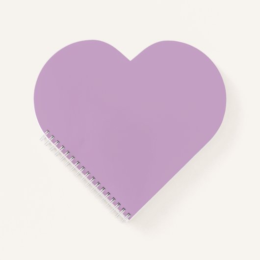 Lilac Heart Shaped Notebook Notizblock (Vorderseite)