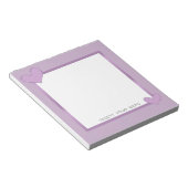 Lilac Hearts Personalisiert Notepad 5,5" x 6" Notizblock (angewinkelt)