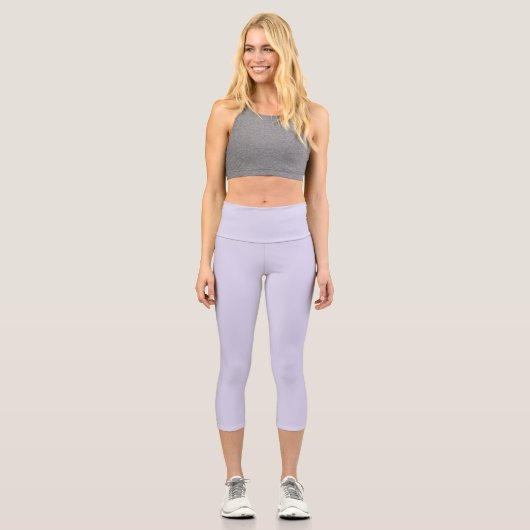 Lilac High Waisted Yoga Capris (Vorderseite)