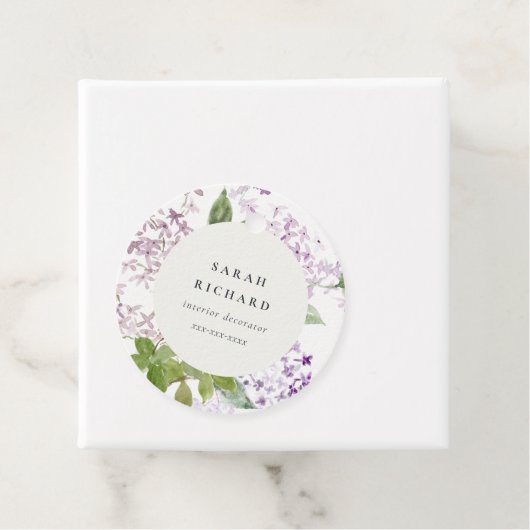 Lilac Hütte Garden Blumenladen Business Geschenkanhänger (Beispiel)