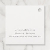 Lilac Hütte Garden Blumenladen Business Geschenkanhänger (Rückseite)