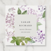 Lilac Hütte Garden Blumenladen Business Geschenkanhänger (Vorderseite)