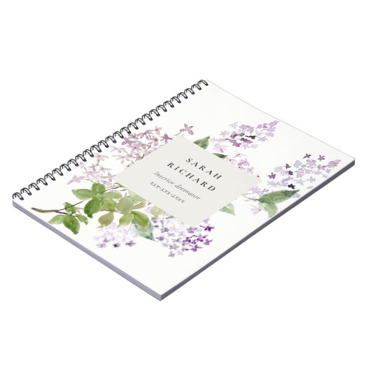 Lilac Hütte Garden Blumenladen Business Notizblock (Linke Seite)