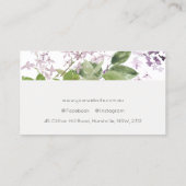 Lilac Hütte Garden Visitenkarte (Rückseite)